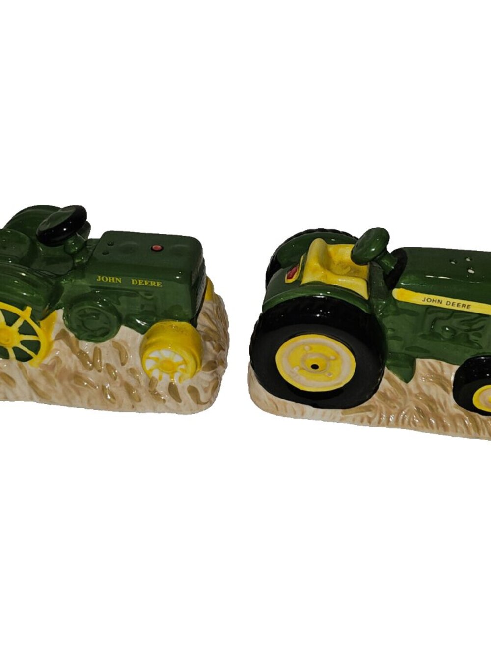 John Deere Tractor Ceramic Salt Pepper Shakers Licensed Gibson Farmhouse Decor
